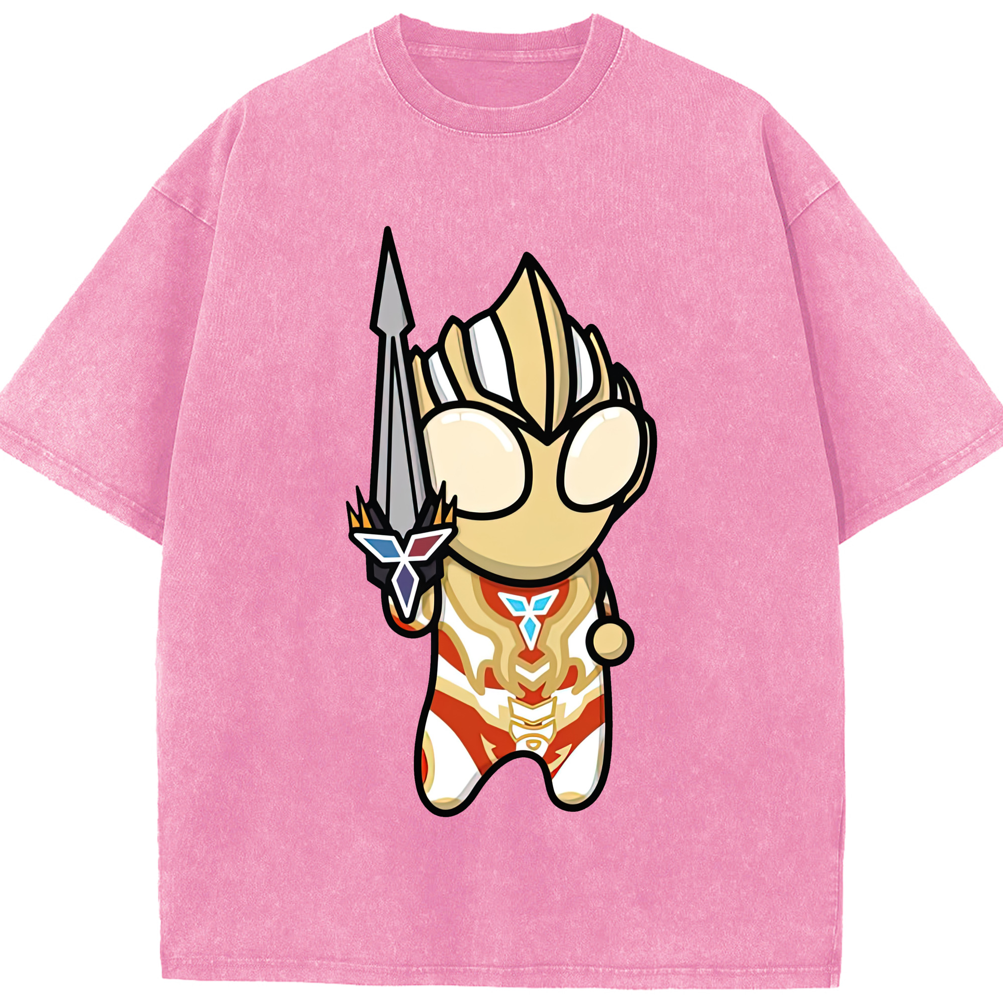 （画像用） ウルトラマン Ultraman 綿100% ヴィンテージ風 半袖Tシャツ（フロントプリント）